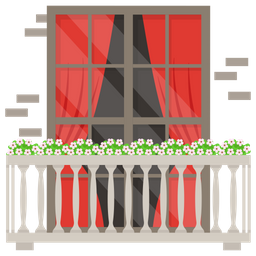 Red Curtains  Icon