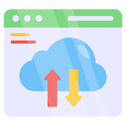 Cloud Data Transfer  Icon