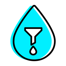 Gefiltertes Wasser  Symbol