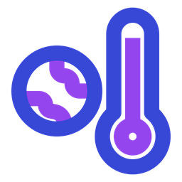 Erde hohe Temperatur  Symbol