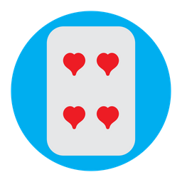 Four Of Hearts  Icon