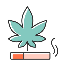 Marihuana rauchen  Symbol