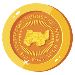 Australisches Goldnugget  Symbol