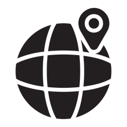 Globe Location  Icon