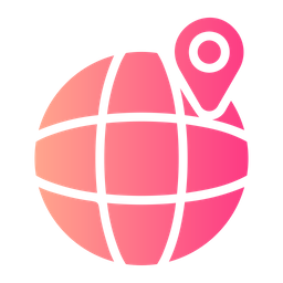 Globe Location  Icon