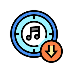 Music Downloading  Icon