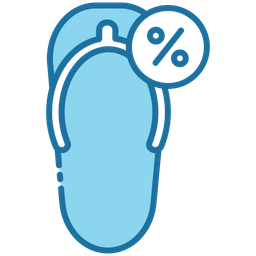 Discount On Flip Flop  Icon