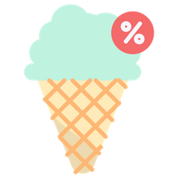 Discount On Ice Cream  Icon