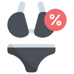 Discount On Bikini  Icon