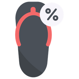 Discount On Flip Flop  Icon