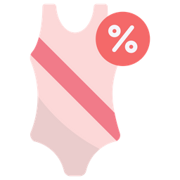 Discount On Swimsuit  Icon