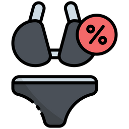 Discount On Bikini  Icon