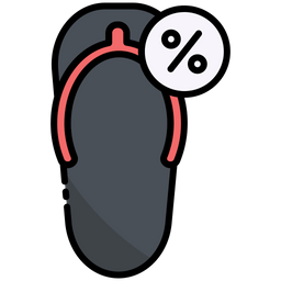 Discount On Flip Flop  Icon