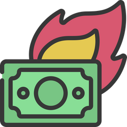 Burning Cash  Icon