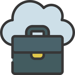 Cloud Based Business  Icon