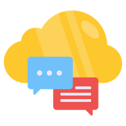 Cloud Chatting  Icon