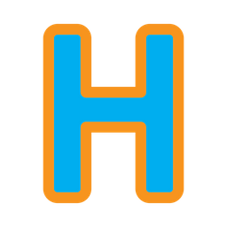 Letter H  Icon