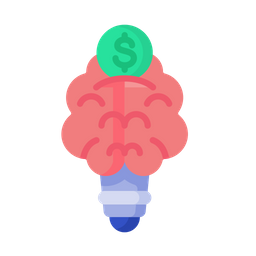 Idea de dinero del cerebro  Icono