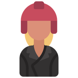 Biker Woman  Icon