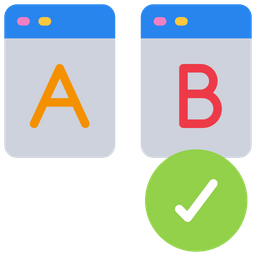 A B Testing  Icon