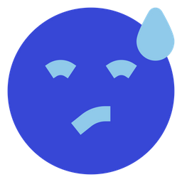 Annoyed Sweat  Icon