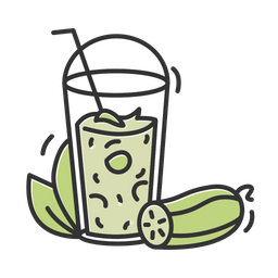 Cucumber smoothie cocktail  Icon