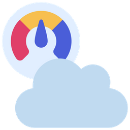 Cloud-Geschwindigkeit  Symbol