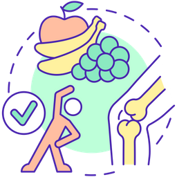 Alleviating arthritis pain concept  Icon