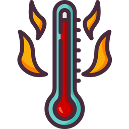 Hot Temperature  Icon