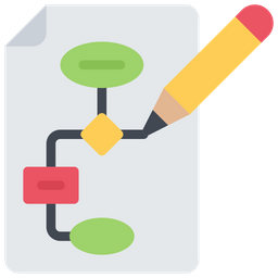 Dibujar diagrama de flujo  Icono