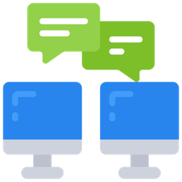 Computer Coversation  Icon