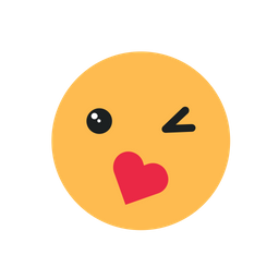 Love Kisses Face Emoji Emoticons Icon