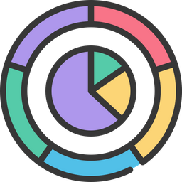 Gráfico de pizza  Ícone