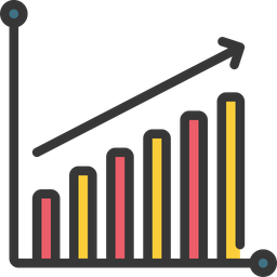 Gráfico de crescimento  Ícone