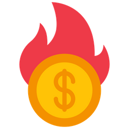 Burning Debt  Icon