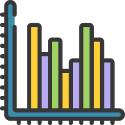 Gráfico de barras  Ícone