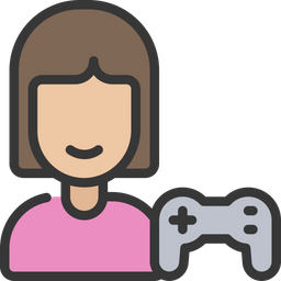 Girl Gamer  Icon