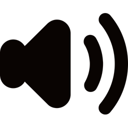 Audio hoch  Symbol