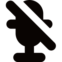 Mikrofon aus  Symbol