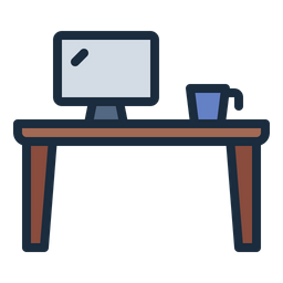 Computer Desk  Icon