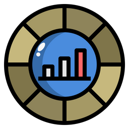 Gráfico de rosca  Ícone