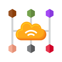 Redes en la nube  Icono