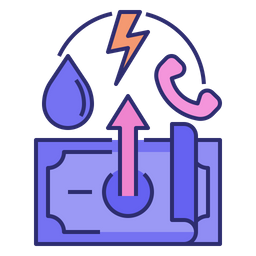 Higher Utilities Cost  Icon