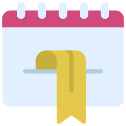 Mit Lesezeichen Versehen Kalender Termine Symbol