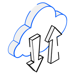 Cloud Transfer  Icon