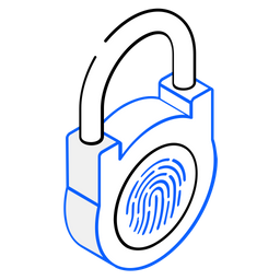 Biometrisches Schloss  Symbol