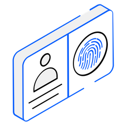 Biometrische Identität  Symbol