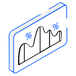 Gráfico de área  Ícone