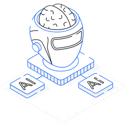 Roboter-KI  Symbol