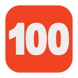 Número 100  Ícone